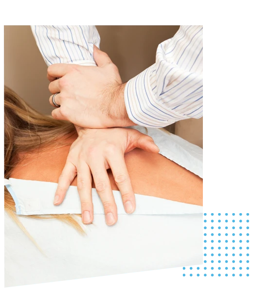Chiropractic Adjustment Hands On Upper Back
